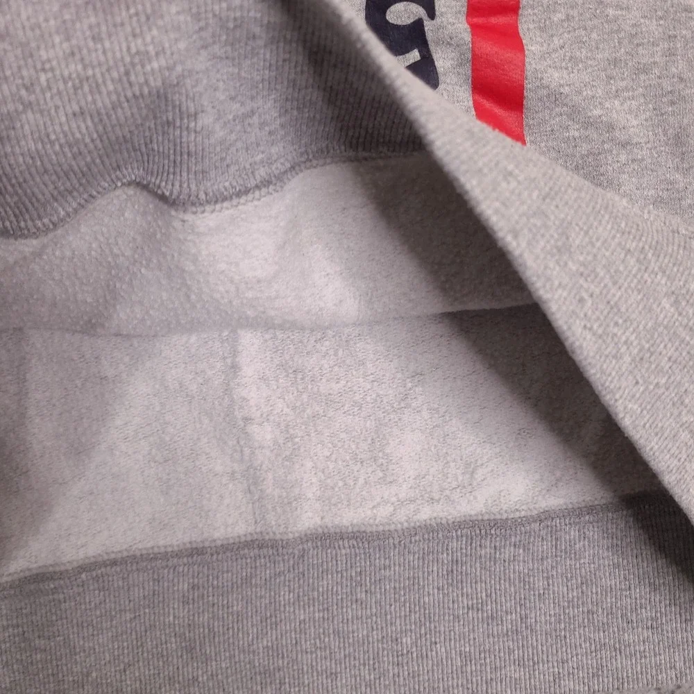Champion Sweatshirt‎ Mens XL Gray Vertical Script Logo Crewneck Pullover